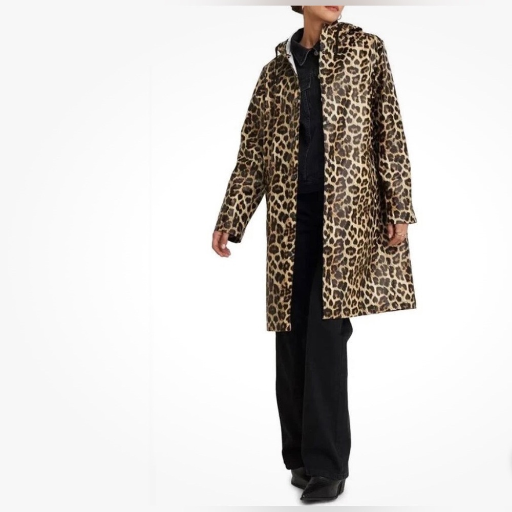 NA-KD Leopard Print Women's Raincoat Jacket